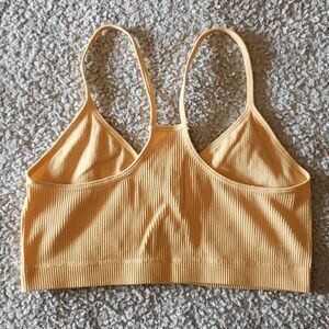 Colsie Ribbed Keyhole Cut Out Racerback V-Neck Lounge Bralette